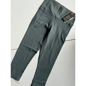 Under Armour Meridian Hi-Rise Crop Leggings Blue Gray 1355915 Womens Small NEW